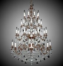 American Brass & Crystal CH9583-A-01G-PI - 32 Light Chandelier